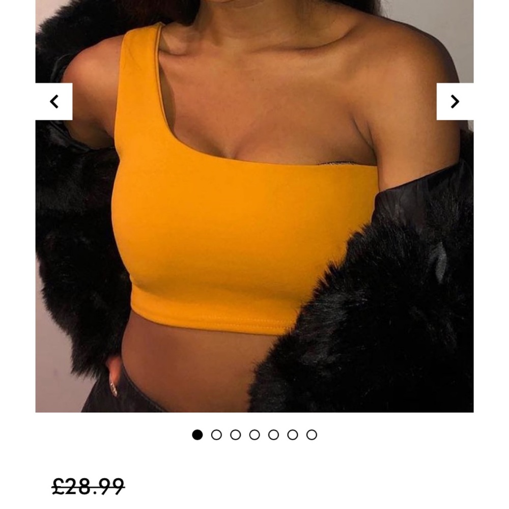 Rebellious Fashion one strap crop top